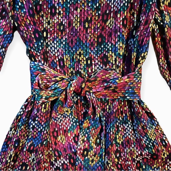 Stunning 1980s Hanae Mori I. Magnin Vintage Dress in Colorful Abstract Print, 10 - Picture 7 of 13